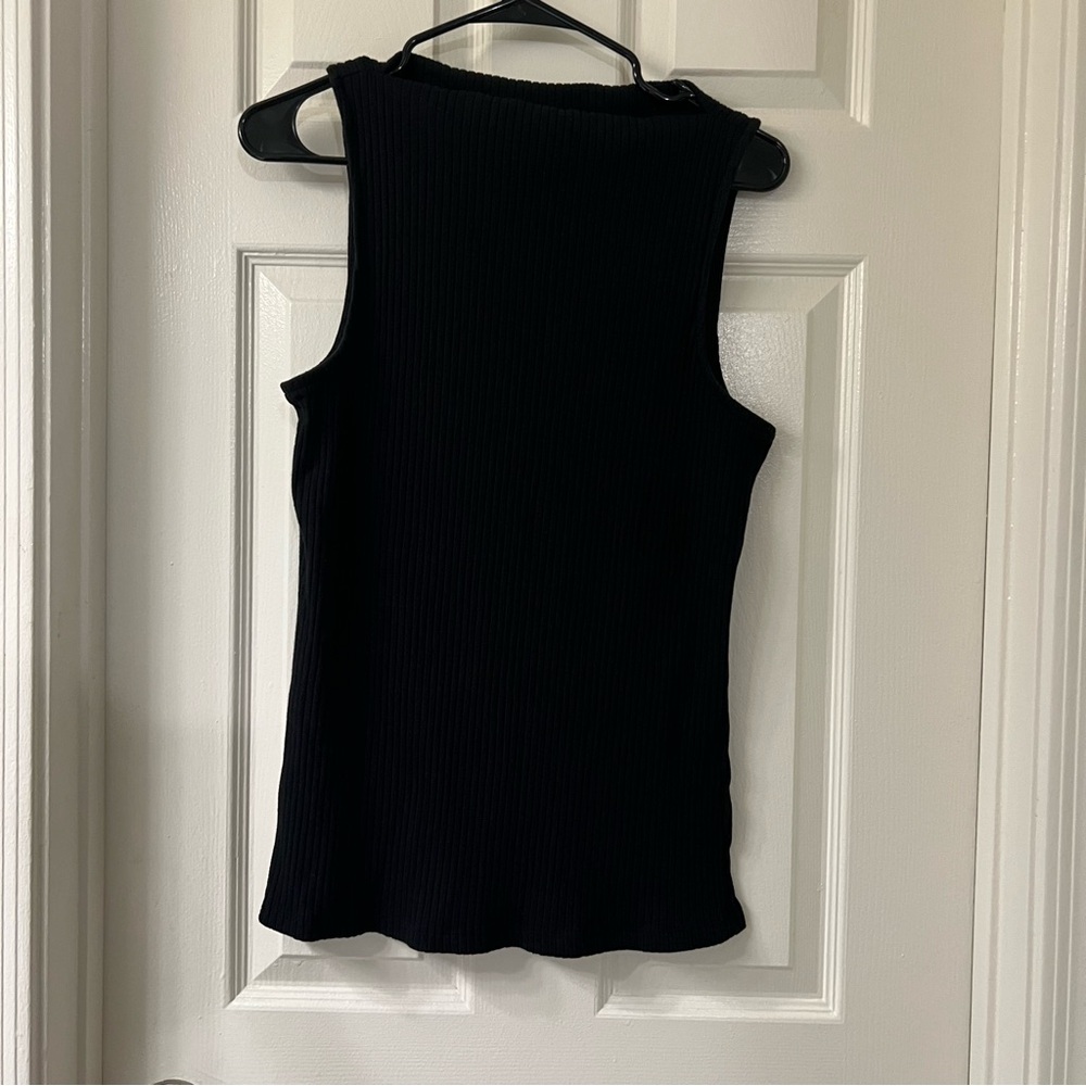 Old Navy Black Ribbed Tank Top